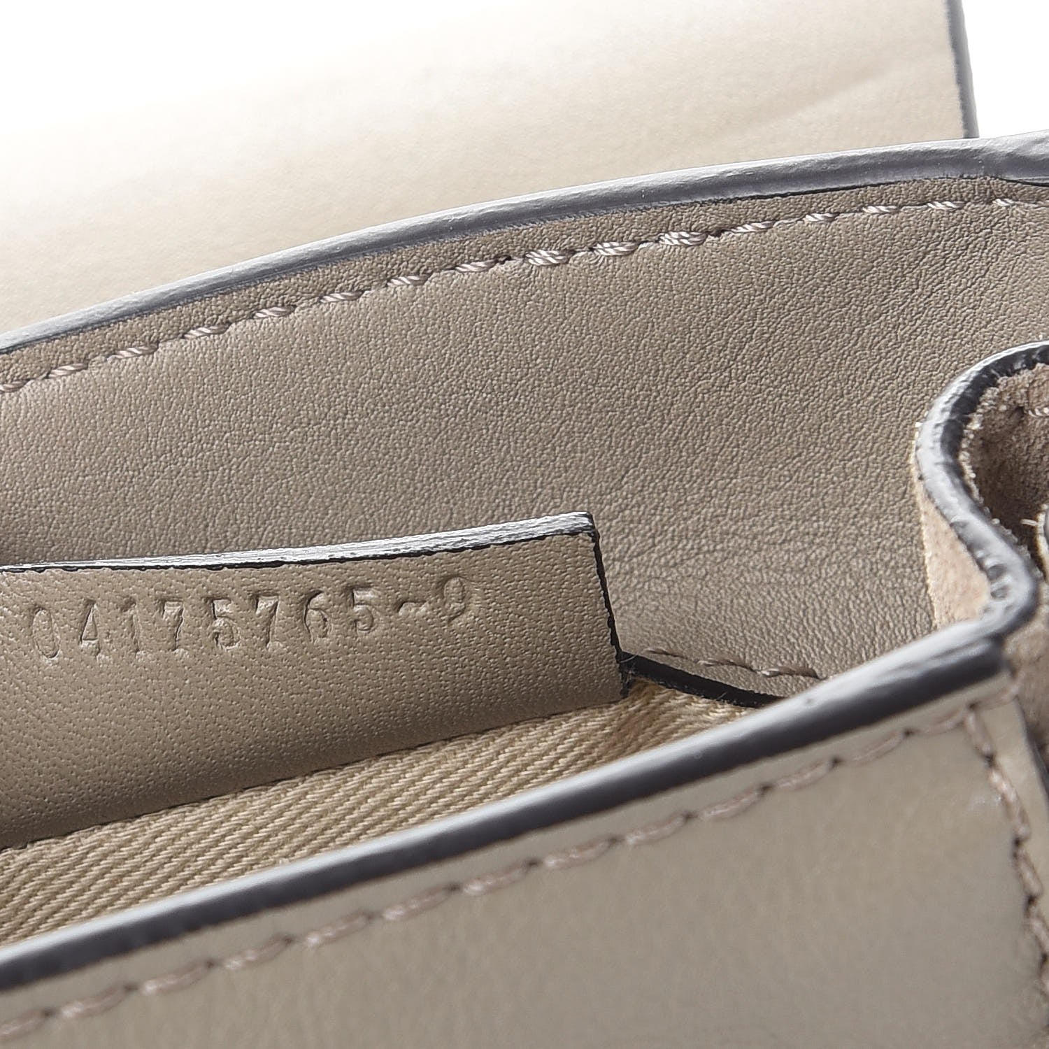 Chloe Suede Calfskin Mini Faye Backpack Motty Grey 7 of 7