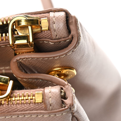 Prada Saffiano Small Galleria Double Zip Tote Cammeo 9 of 10