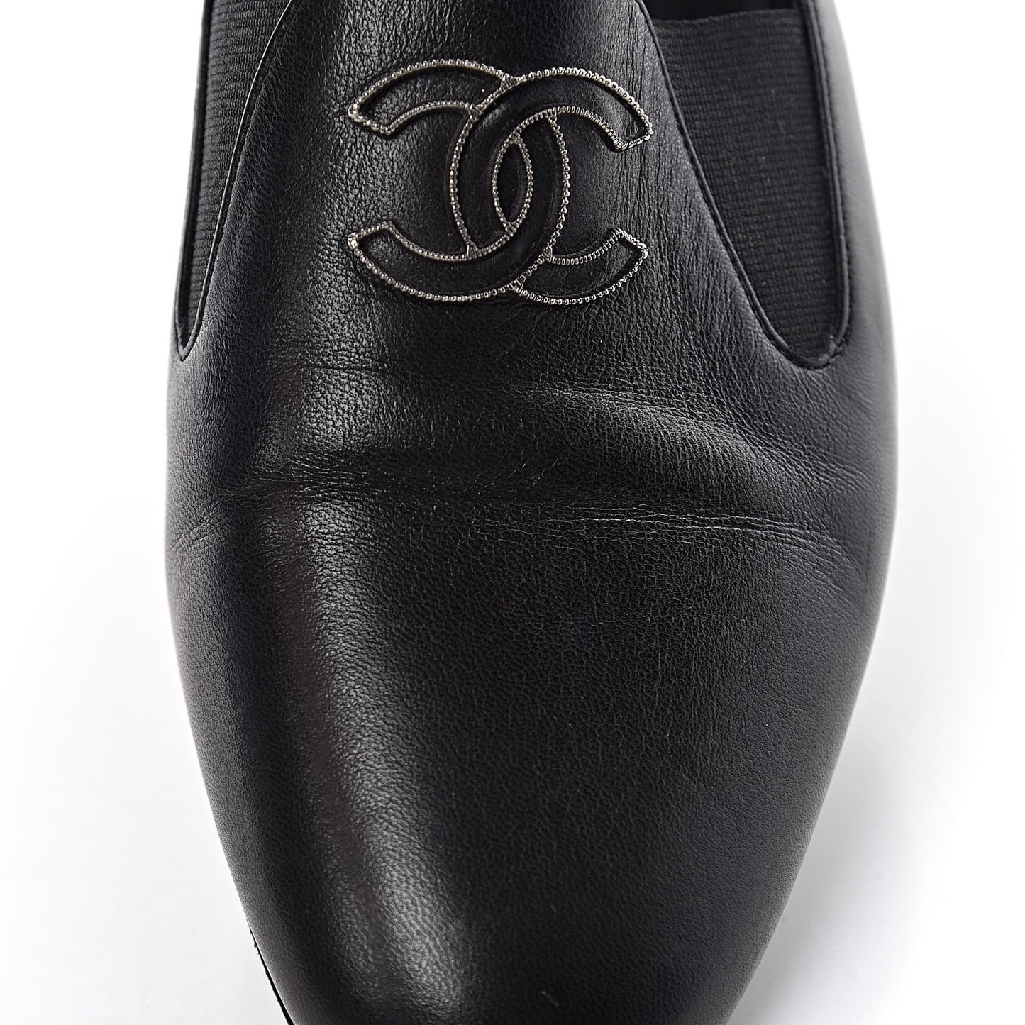 Lambskin CC Loafers 36 Black