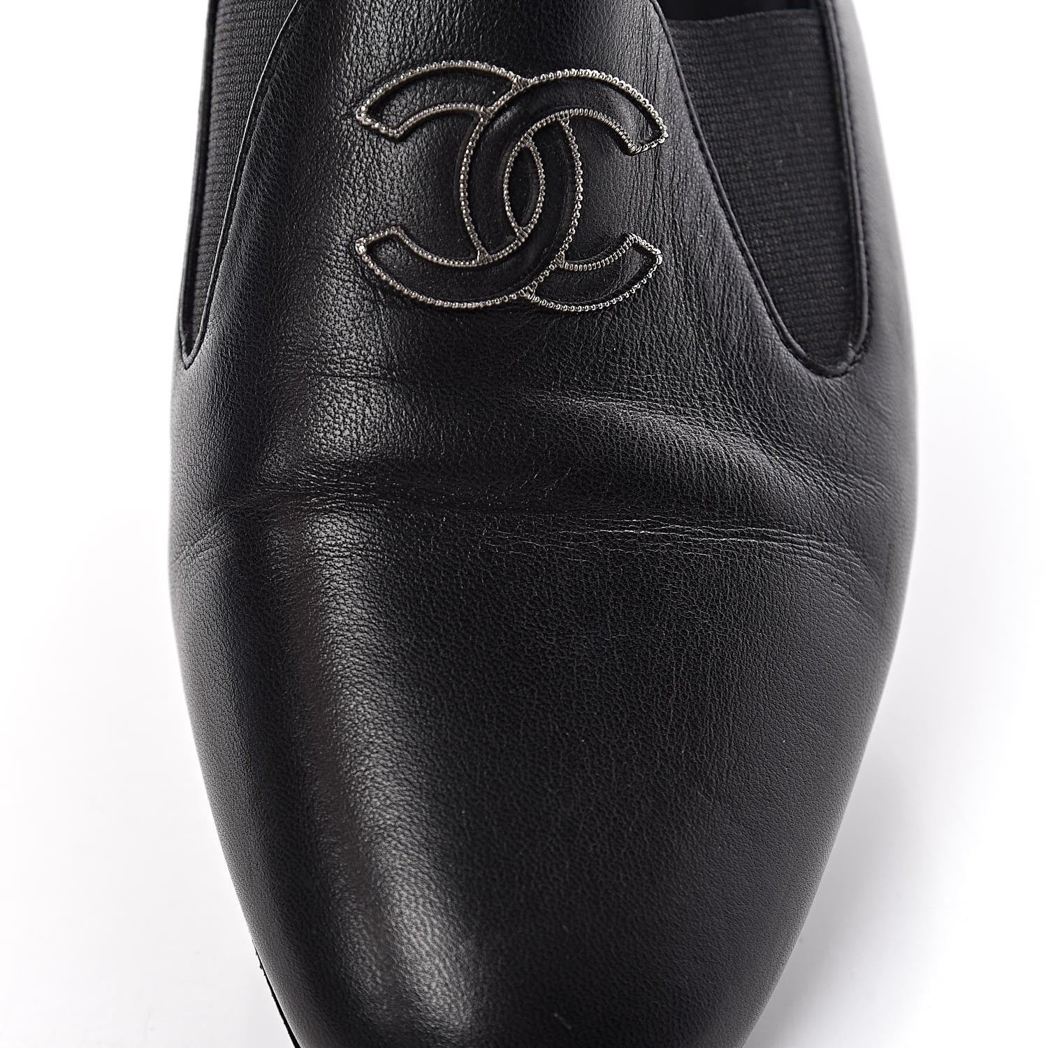 Chanel Lambskin CC Loafers 36 Black 16 of 16
