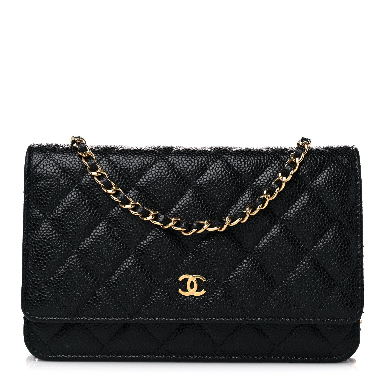 Chanel Caviar Quilted Wallet On Chain WOC Black 1 of 12
