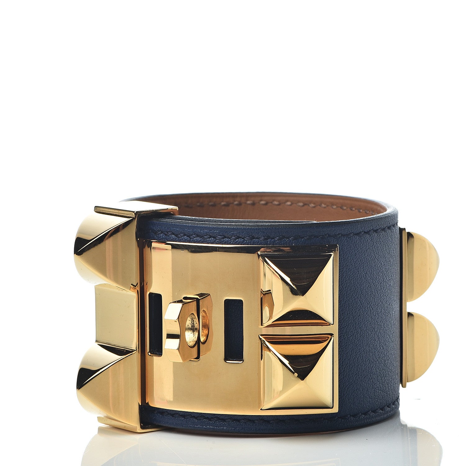 Hermes Swift Collier de Chien CDC Bracelet S Bleu Saphir 3 of 7