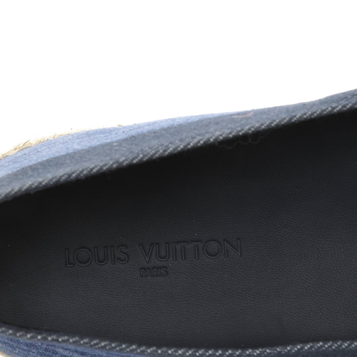 Canvas Blue Shore Espadrille Flats 40 Marine