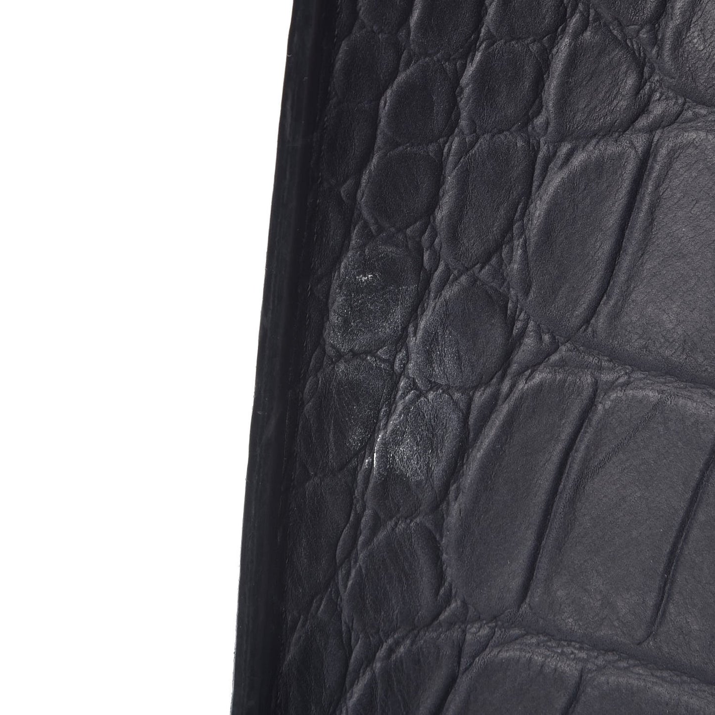 Crocodile Embossed Nubuck Medium Phantom Luggage Navy