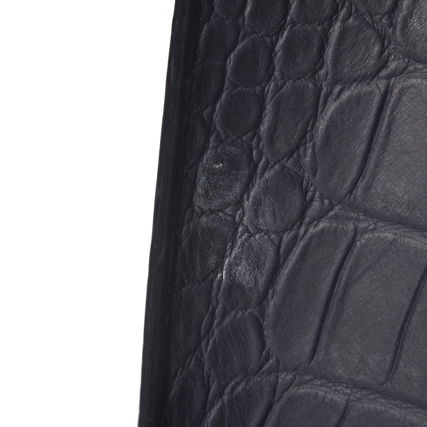 Celine Crocodile Embossed Nubuck Medium Phantom Luggage Navy 18 of 24