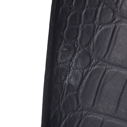 Celine Crocodile Embossed Nubuck Medium Phantom Luggage Navy 18 of 24
