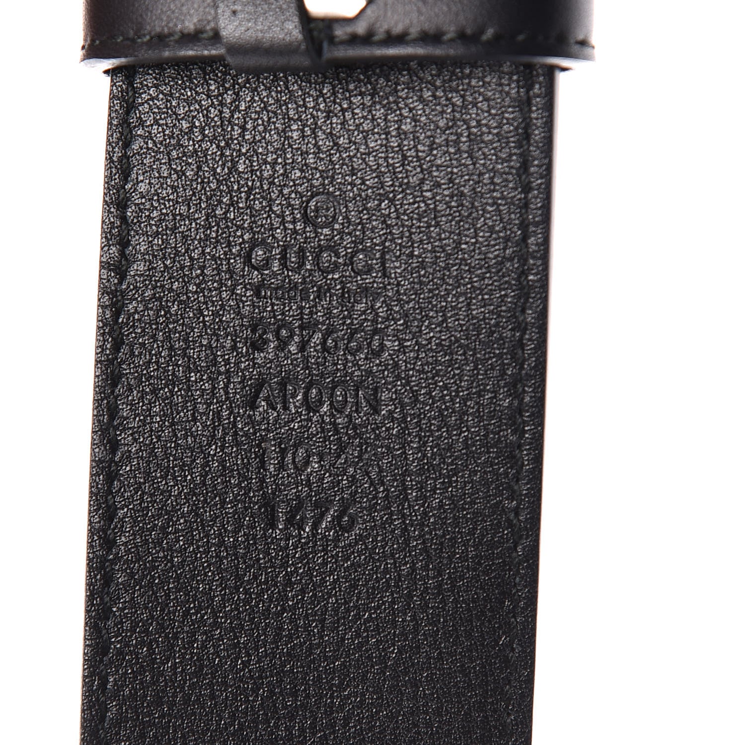 Gucci Moon Calfskin Nickel Double G 40mm Belt 110 44 Black 7 of 7