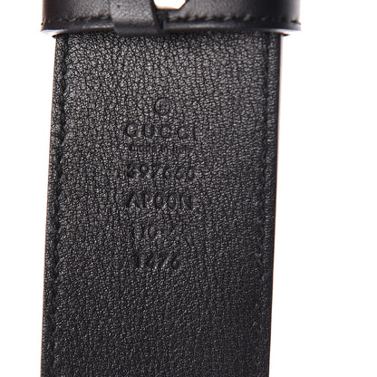 Gucci Moon Calfskin Nickel Double G 40mm Belt 110 44 Black 7 of 7