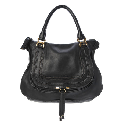 Chloe Calfskin Large Marcie Satchel Black 1 of 8