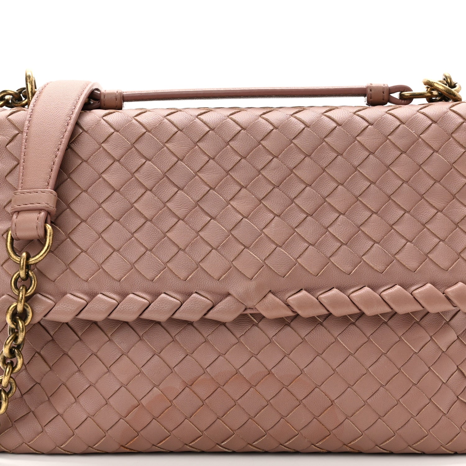 Bottega Veneta Nappa Intrecciato Small Olimpia Shoulder Bag Deco Rose 9 of 12