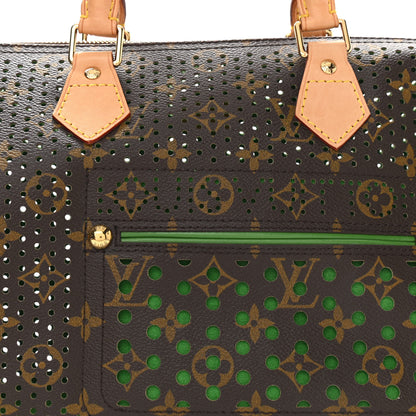 Louis Vuitton Monogram Perforated Speedy 30 Green 7 of 9