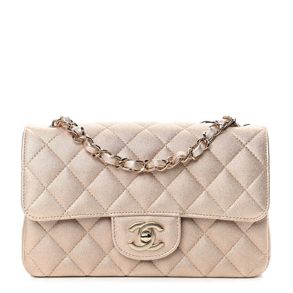 Chanel Metallic Lambskin Quilted Mini Rectangular Flap Gold 1 of 11