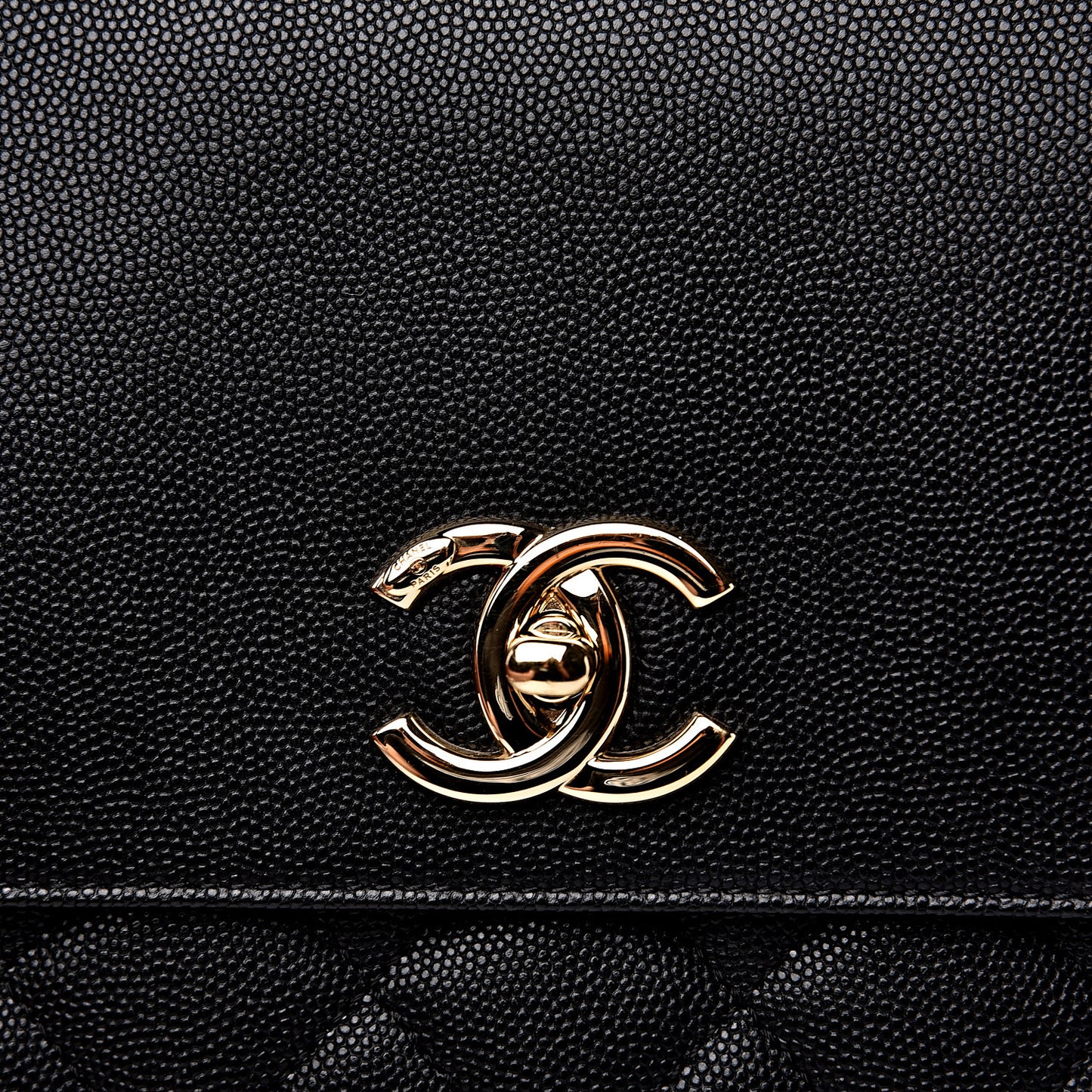 Caviar Quilted Large Business Affinity Flap Black