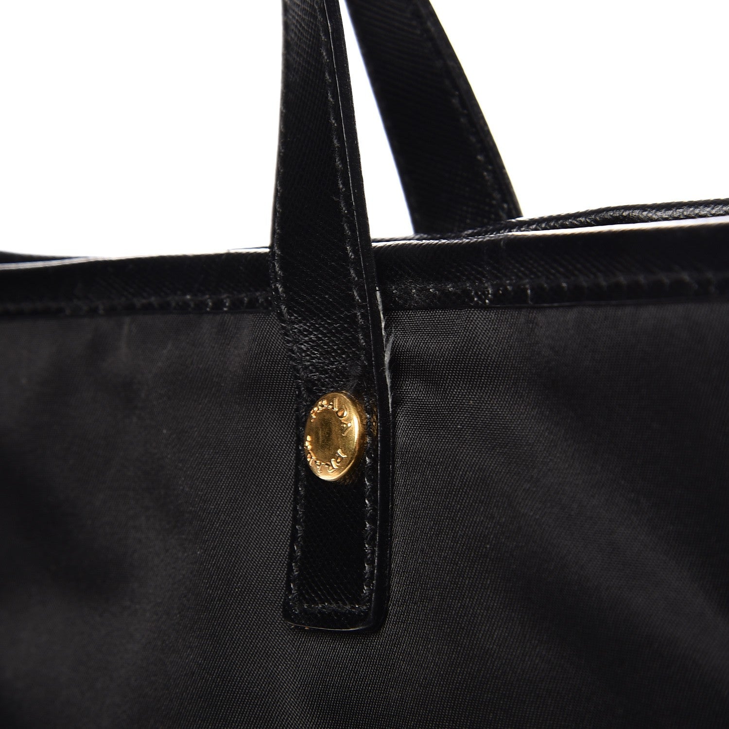 Prada Tessuto Nylon Oro Tote Nero Black 9 of 12