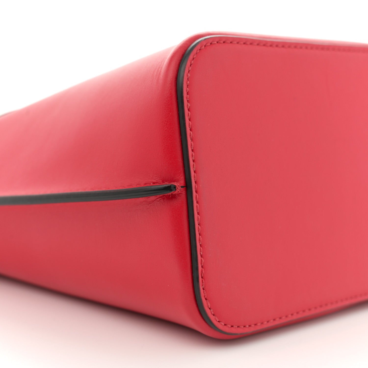 Valentino Garavani Calfskin Vlogo Bucket Bag Rouge Pur 8 of 10