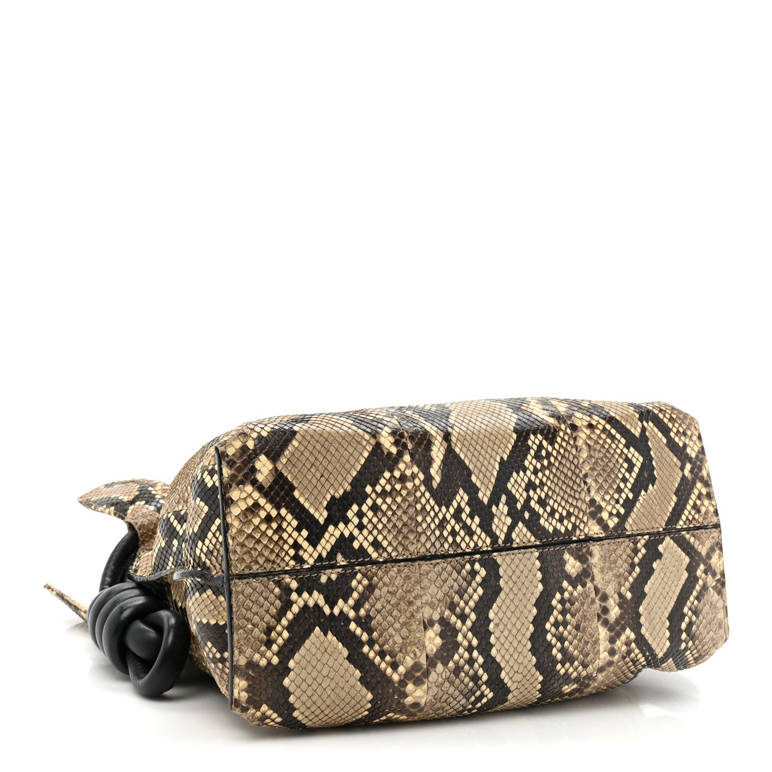 Loewe Snakeskin Flamenco Knot Bag Black 4 of 12