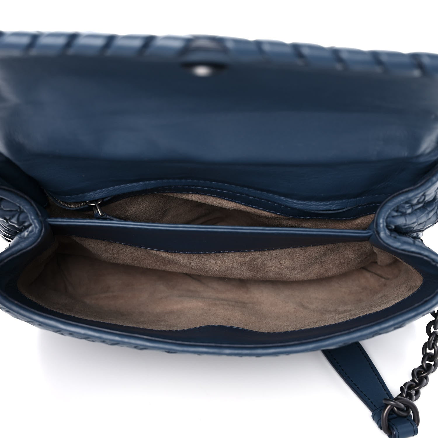 Bottega Veneta Nappa Intrecciato Bag Blue 5 of 12