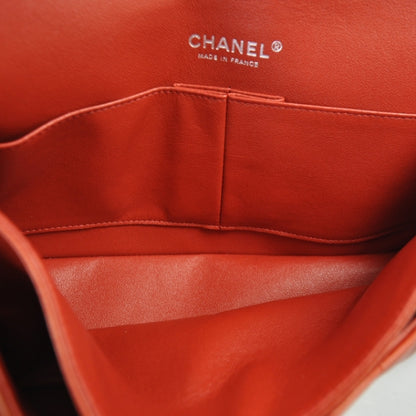 Chanel Lambskin Medium Double Flap Red 12C 8 of 12