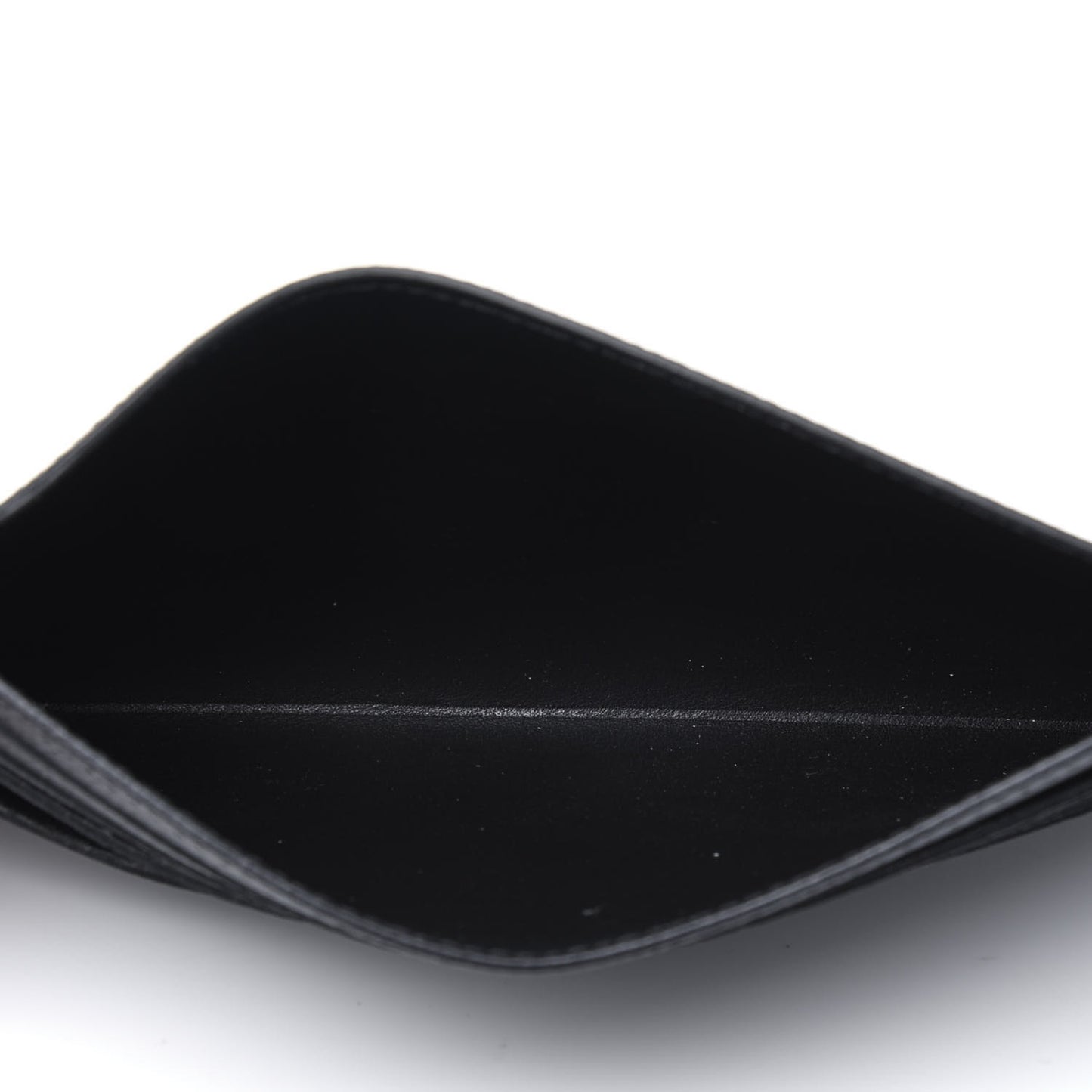 Calfskin Felicie Chain Wallet Card Holder Insert Black