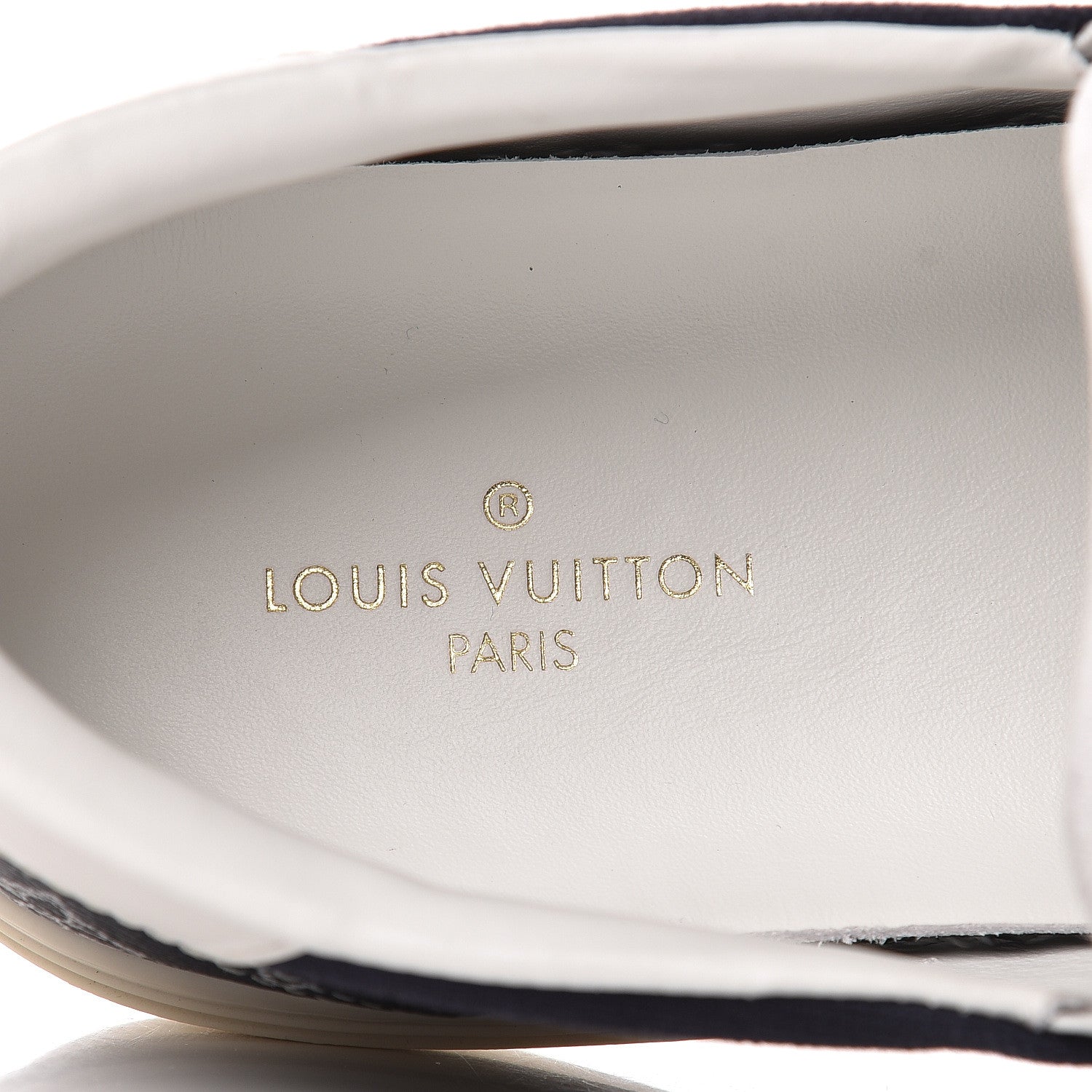 Louis Vuitton Savane Monogram Trocadero Slip On Sneakers 7.5 Encre 9 of 11