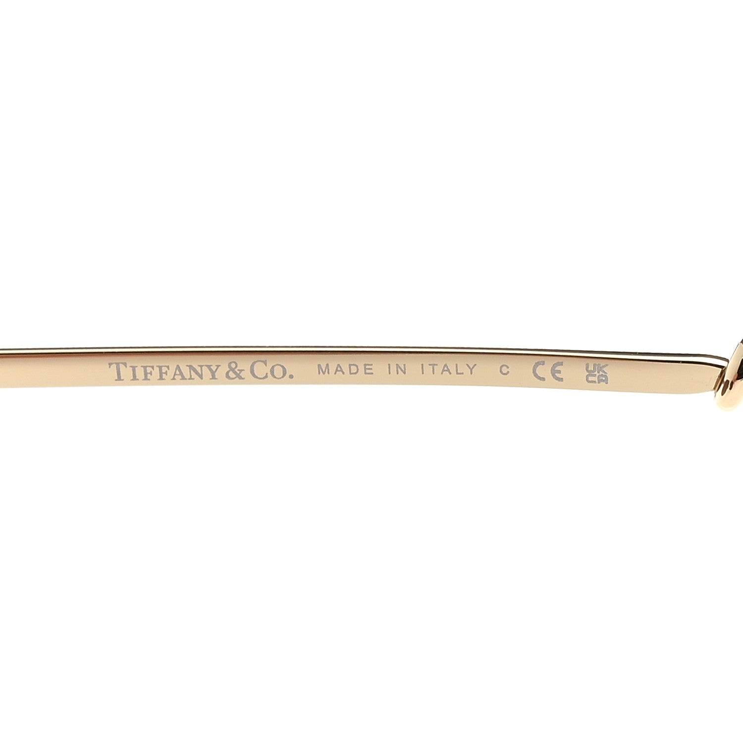 Tiffany Metal Knot Aviator Sunglasses TF3116 Pale Gold 5 of 7