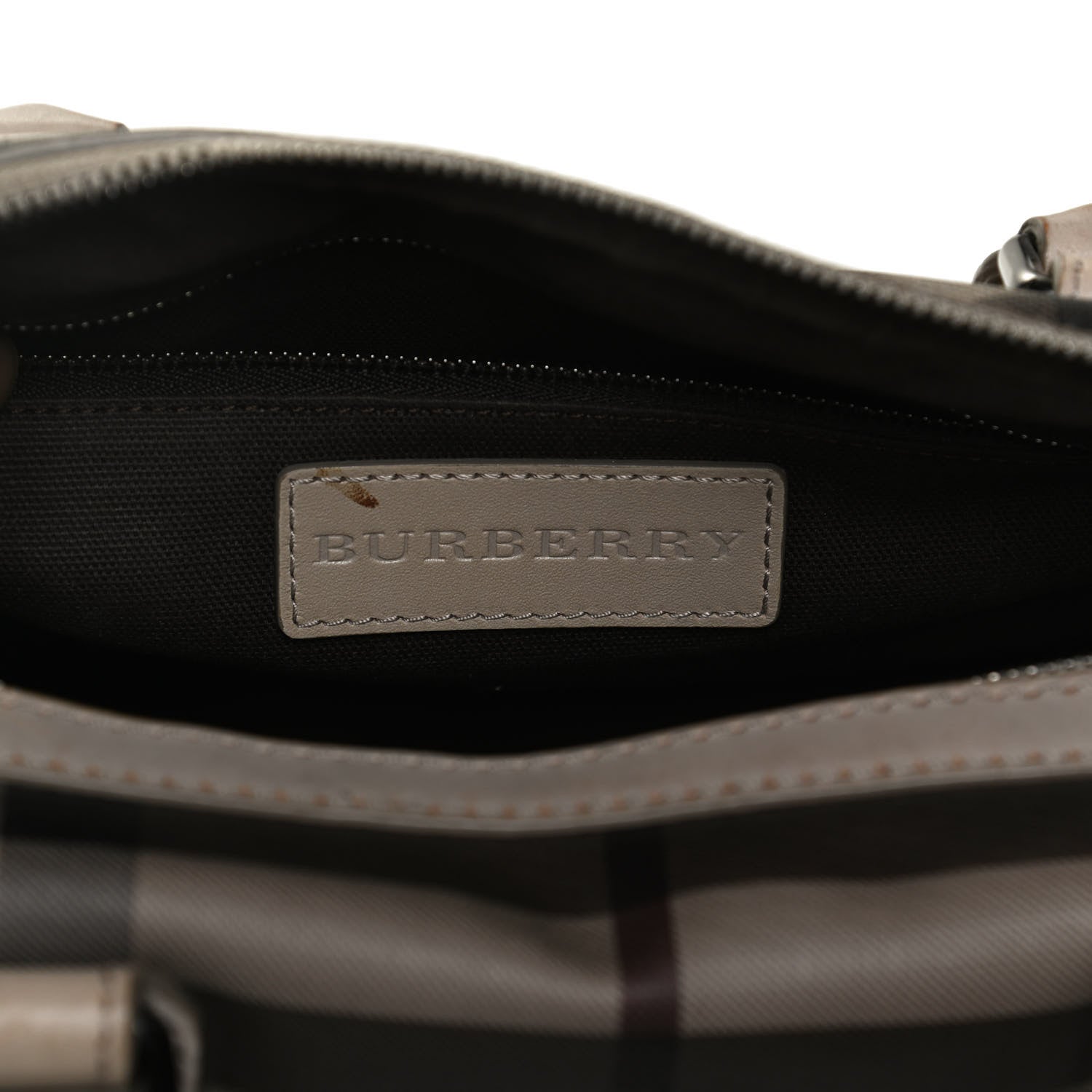 Burberry Smoked Check Small Chester Bowling Bag Trench 5 of 13