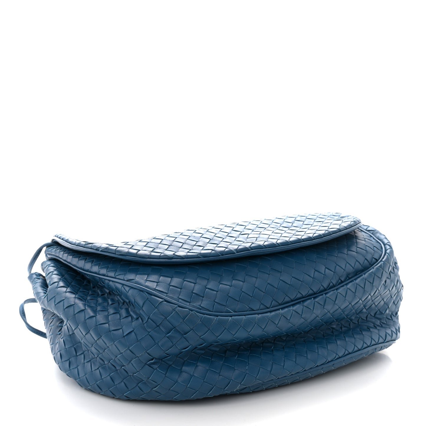 Nappa Intrecciato Messenger Bag Blue