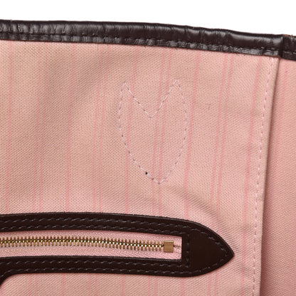 Louis Vuitton Damier Ebene Neo Neverfull MM Rose Ballerine 31 of 38