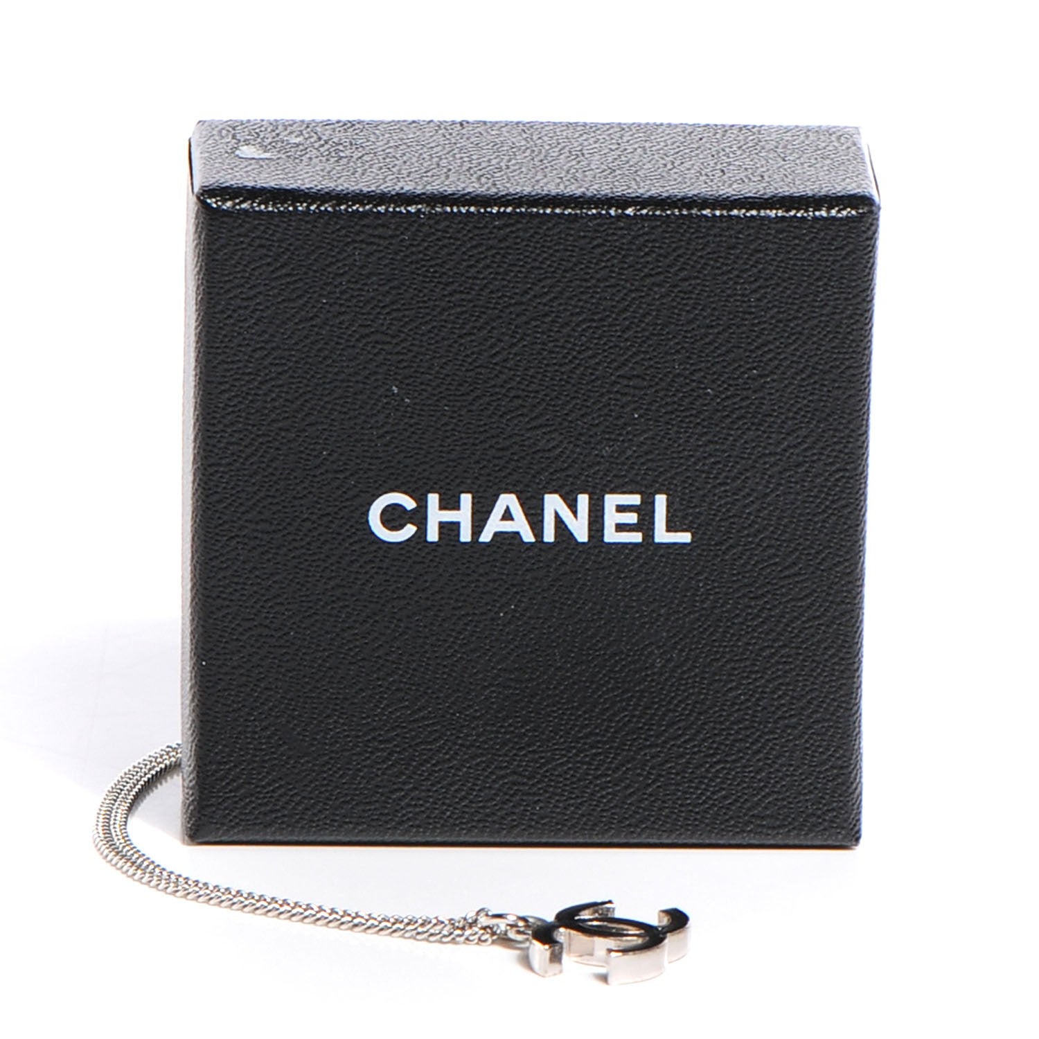 Chanel Enamel CC Necklace Black 5 of 5