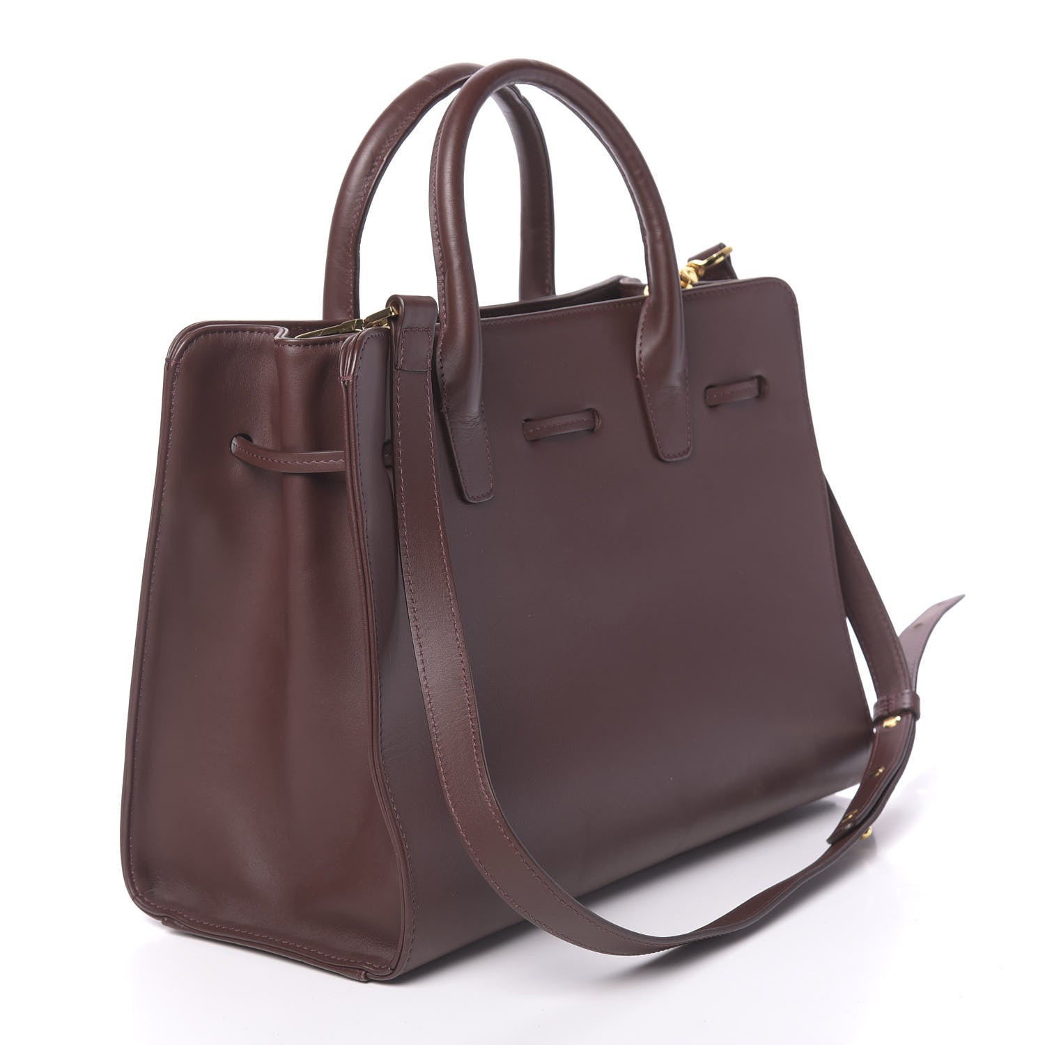 Mansur Gavriel Calfskin Sun Bag Burgundy 3 of 11