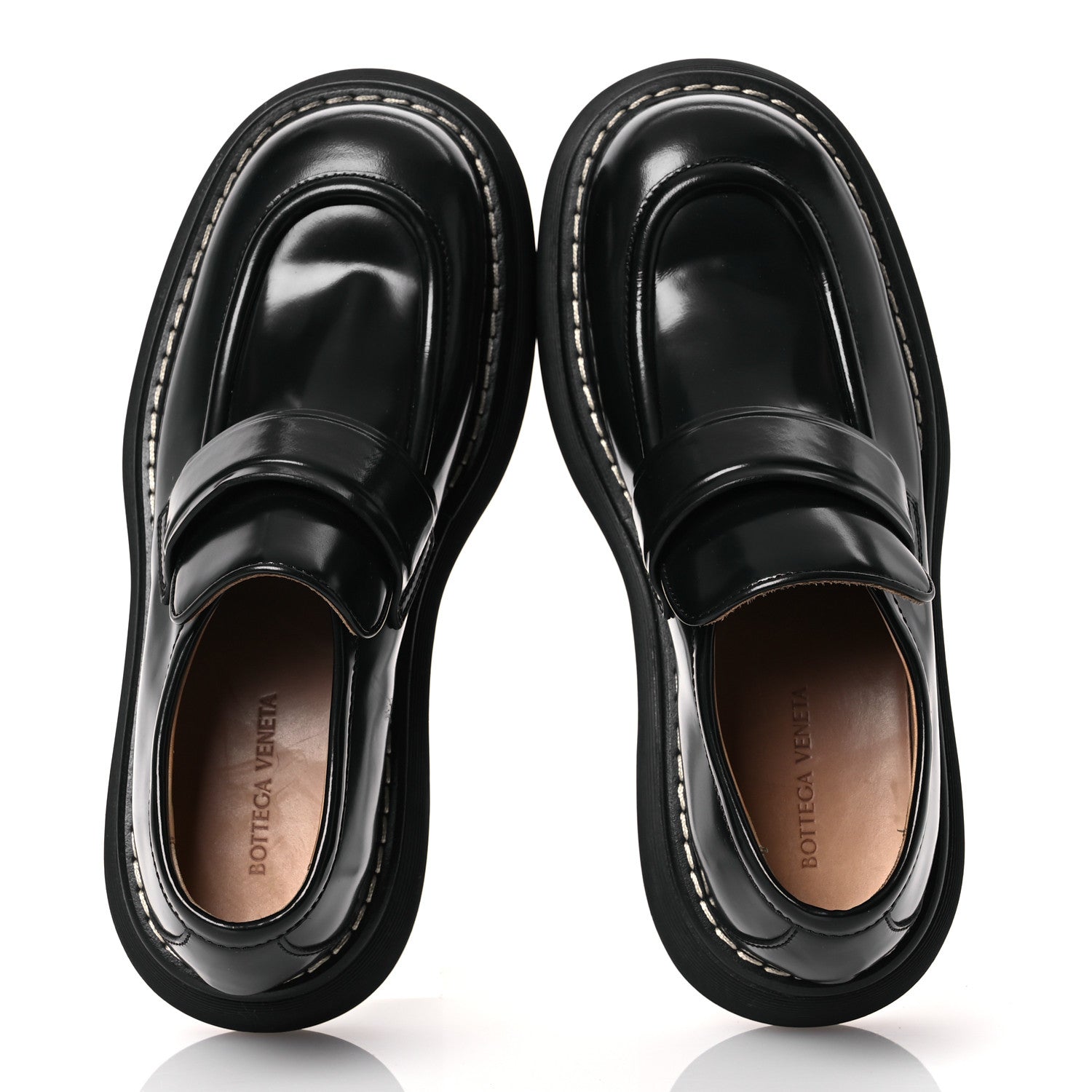 Bottega Veneta Brushed Calfskin Swell Loafers 41 Black 2 of 11