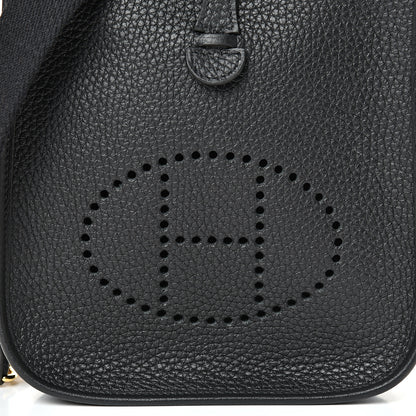 Hermes Taurillon Clemence Evelyne TPM Black 7 of 10