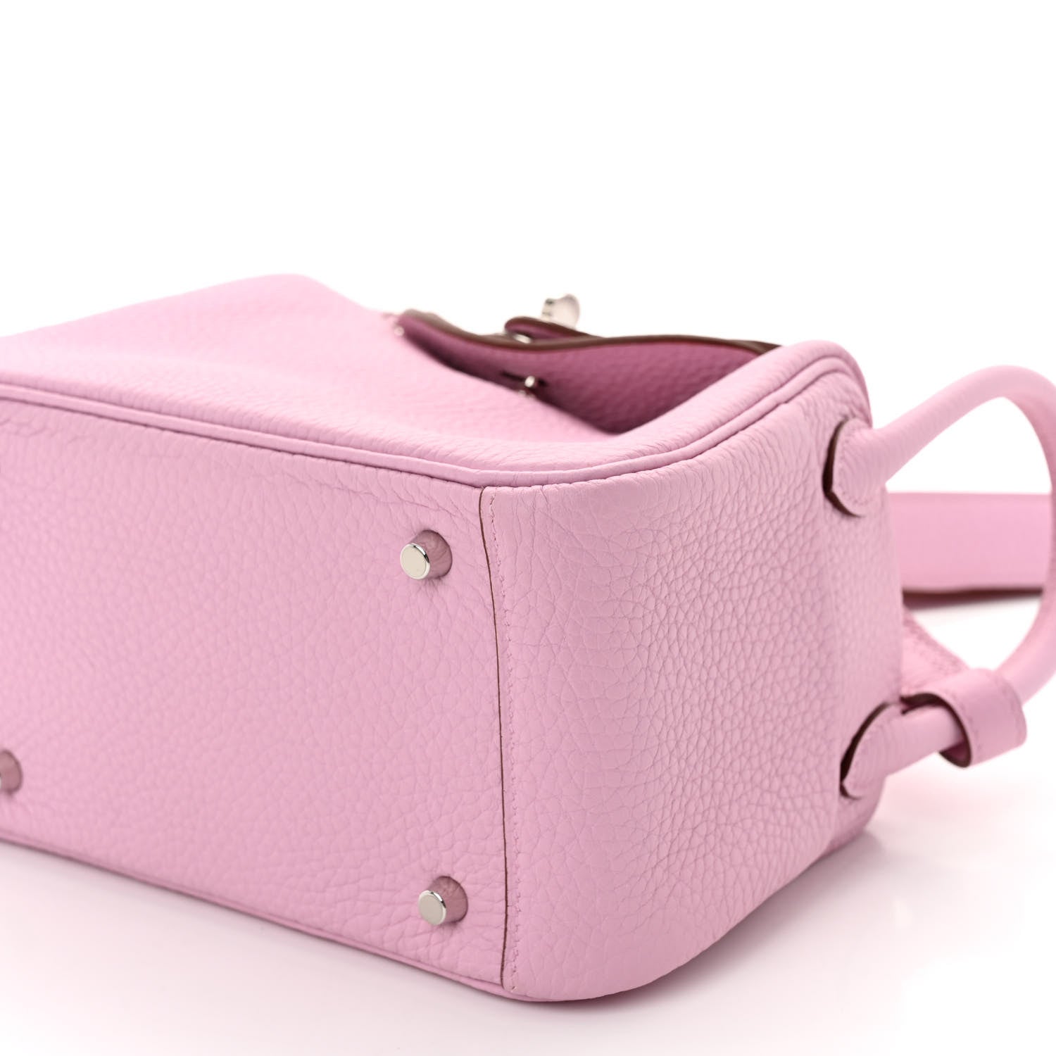 Hermes Taurillon Clemence Mini Lindy 20 Mauve Sylvestre 9 of 9