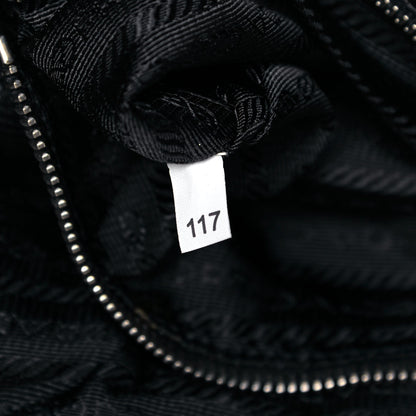 Prada Vitello Daino Front Pocket Hobo Black 9 of 10