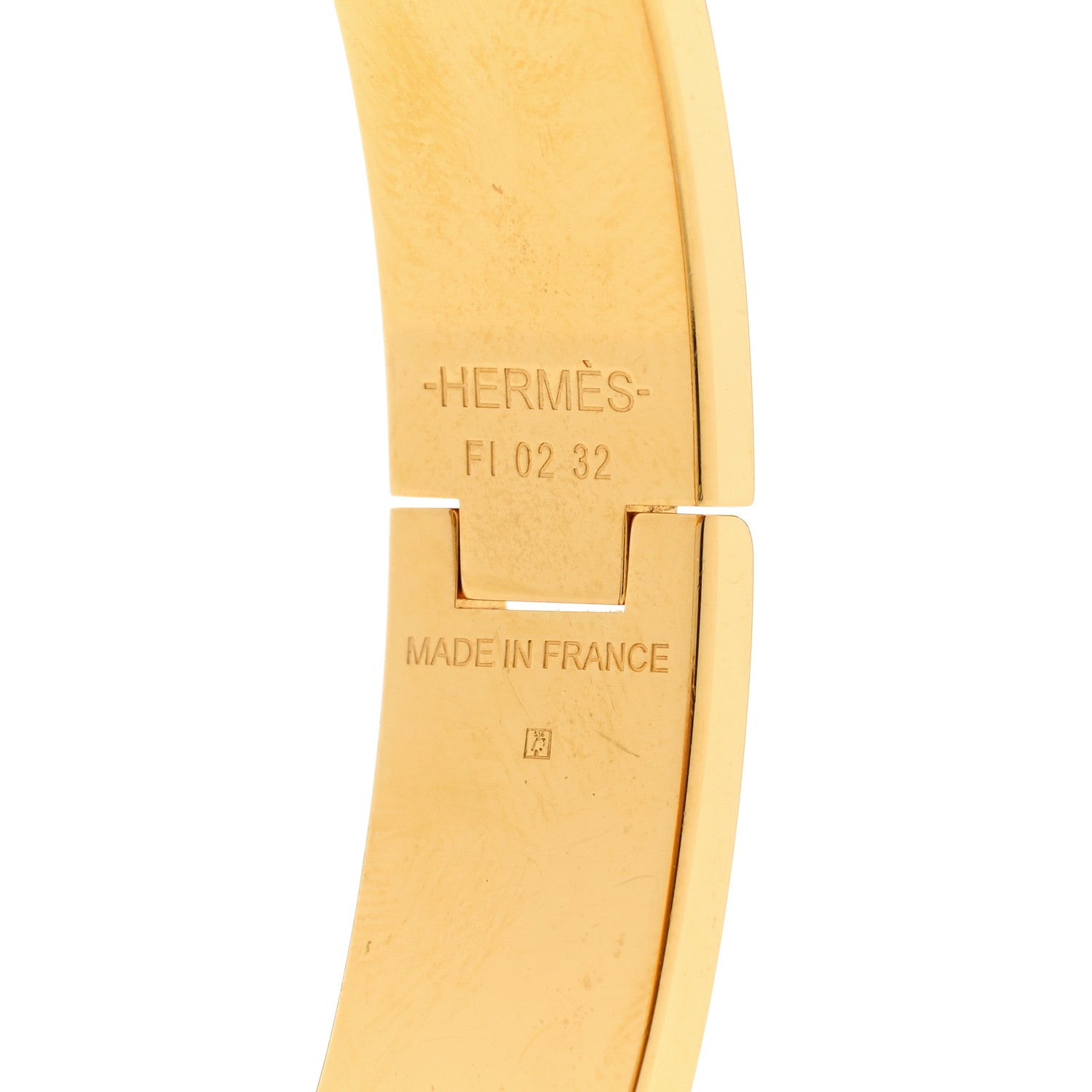 Hermes Enamel Narrow Clic Clac H Bracelet GM White 4 of 6