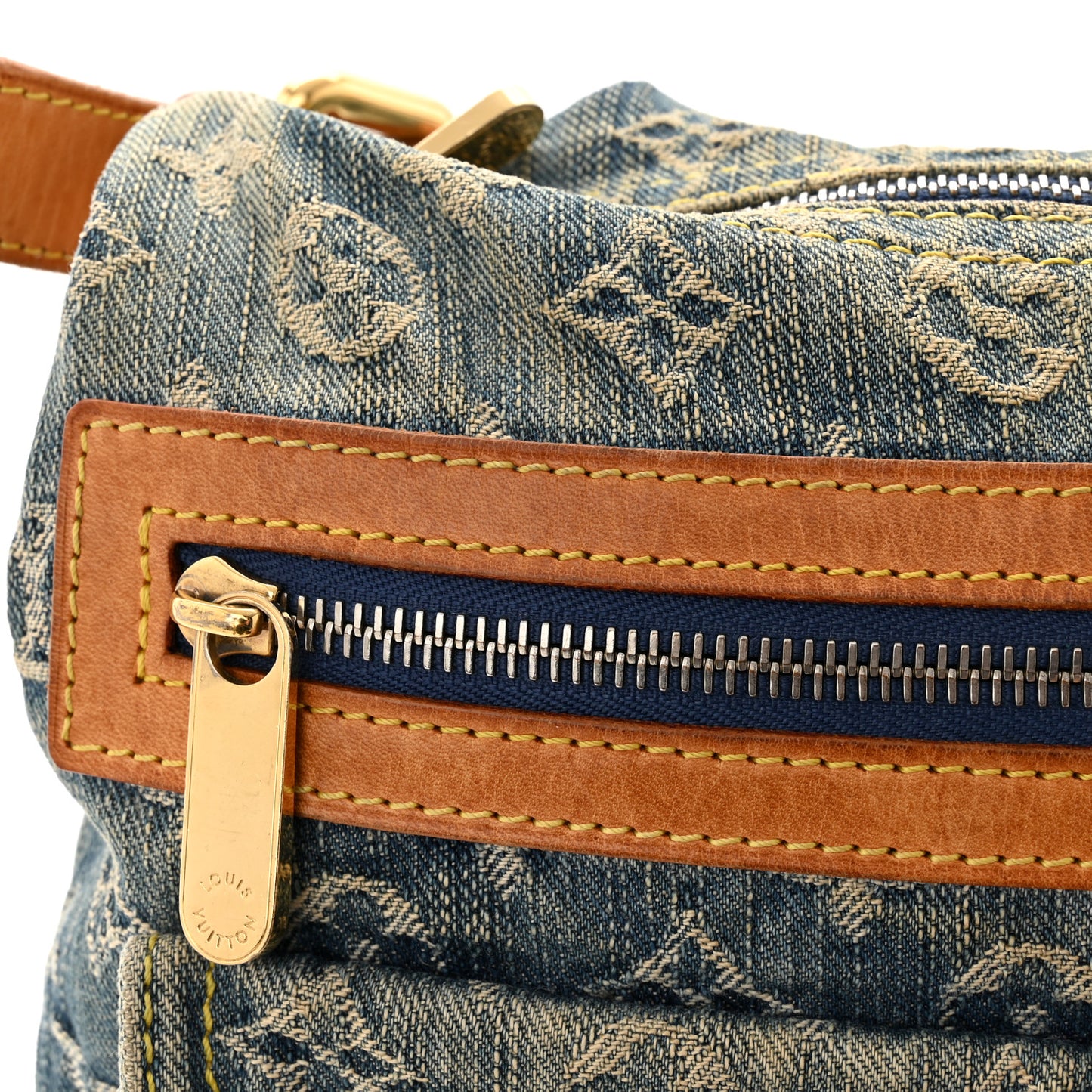 Monogram Denim Baggy PM Blue
