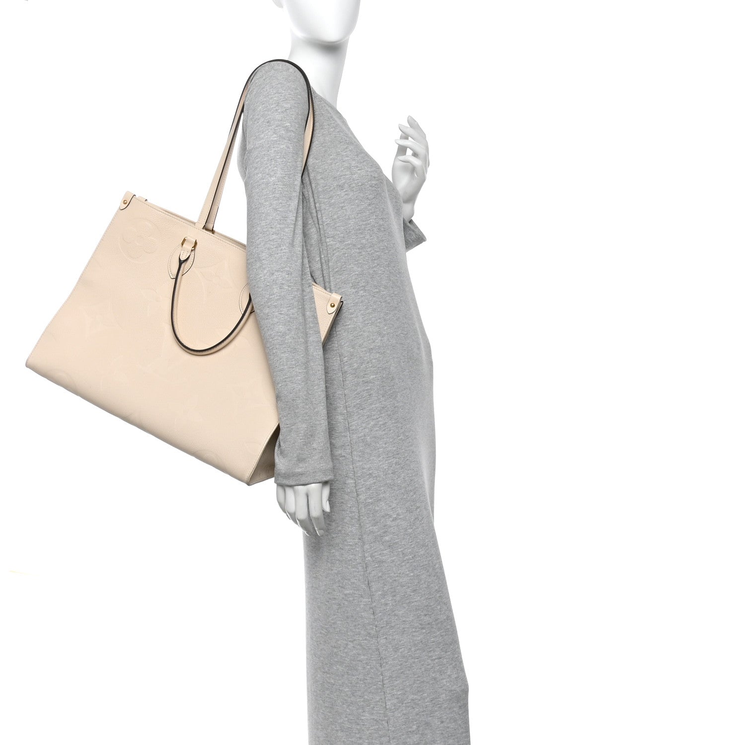 Louis Vuitton Empreinte Monogram Giant Onthego GM Creme 2 of 12