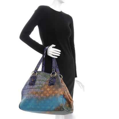 Louis Vuitton Monogram Karung Heartbreak Jokes Tote Violet 2 of 8