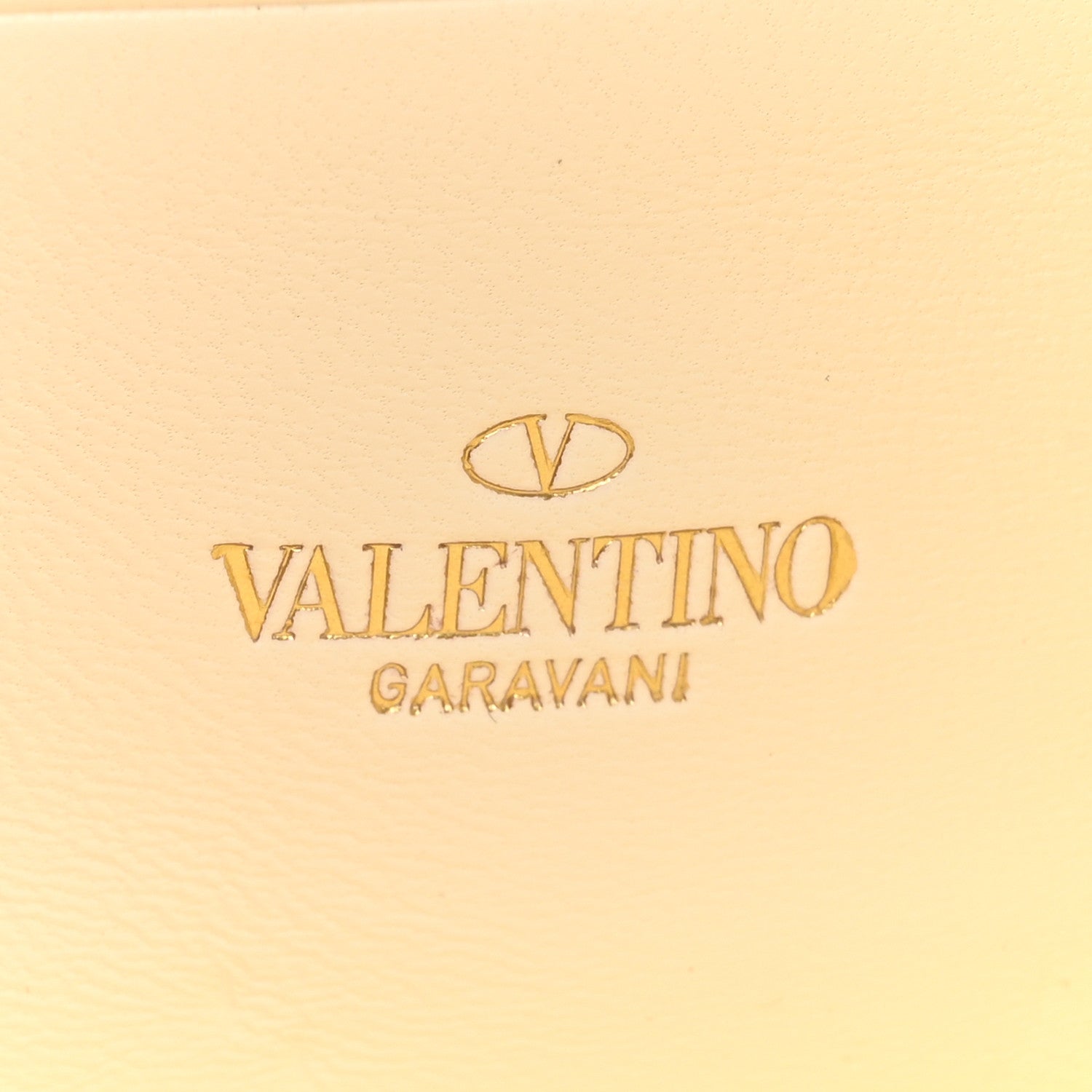 Valentino Garavani Nappa Roman Stud Wallet on Chain Ivory 6 of 10