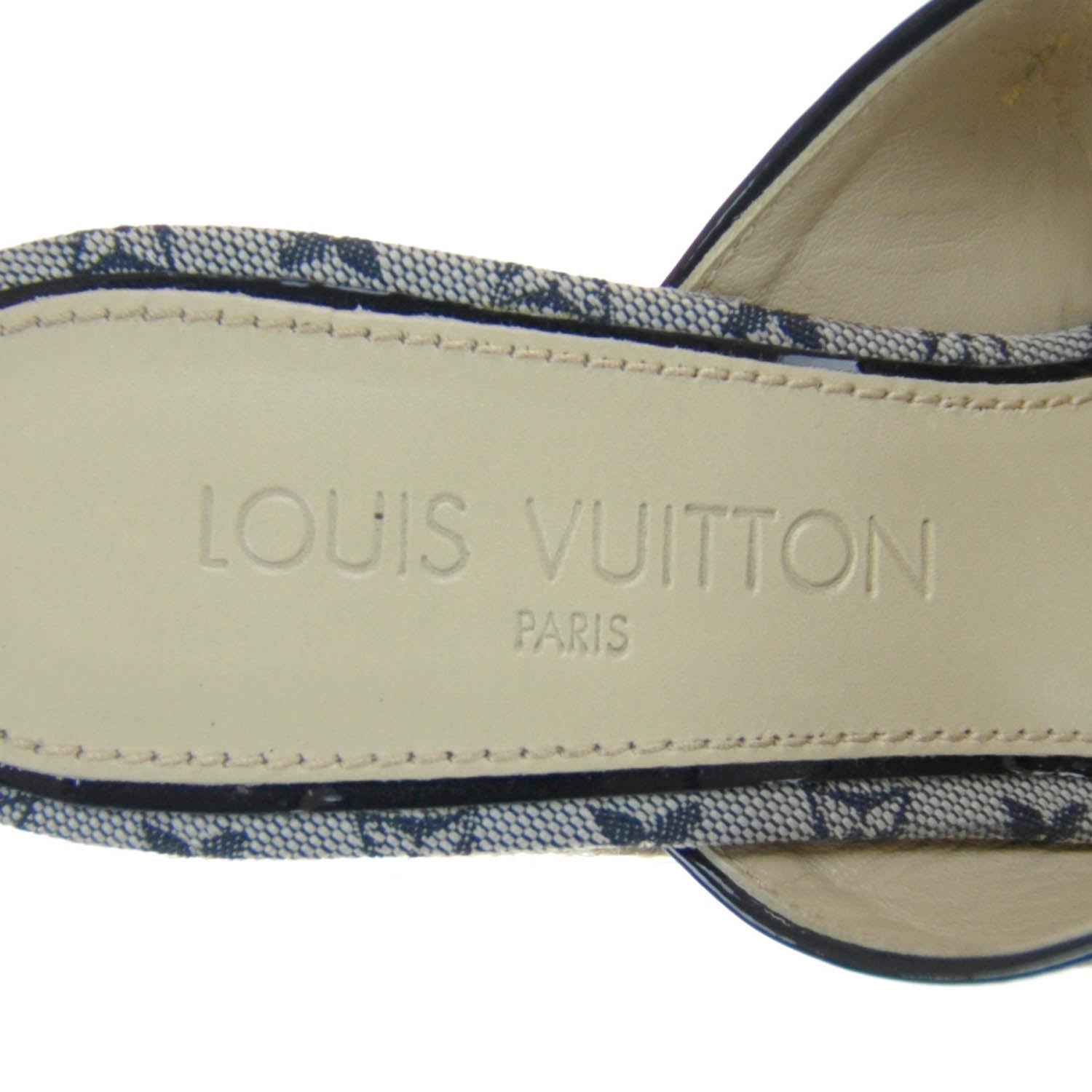 Louis Vuitton Monogram Canvas Wedge Sandals 38 5 of 5