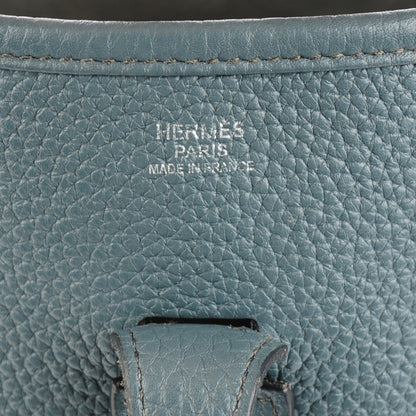 Hermes Taurillon Clemence Evelyne III PM Bleu Orage 6 of 8