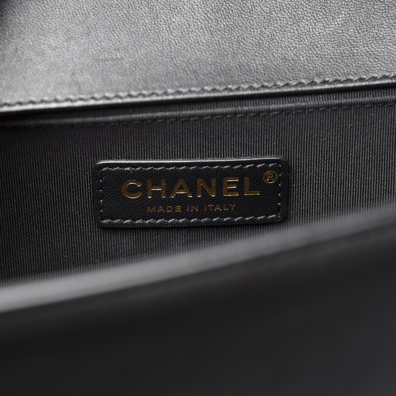 Chanel Lambskin Quilted Medium Boy Flap Black 7 of 9