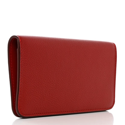 Burberry Marais Calfskin Rowe Continental Wallet Dark Carmine 3 of 10