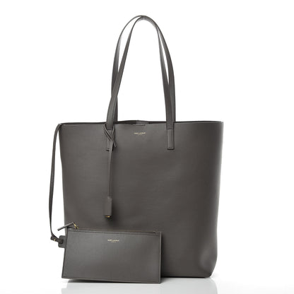 Saint Laurent Calfskin Medium Shopping Tote Fog 3 of 9