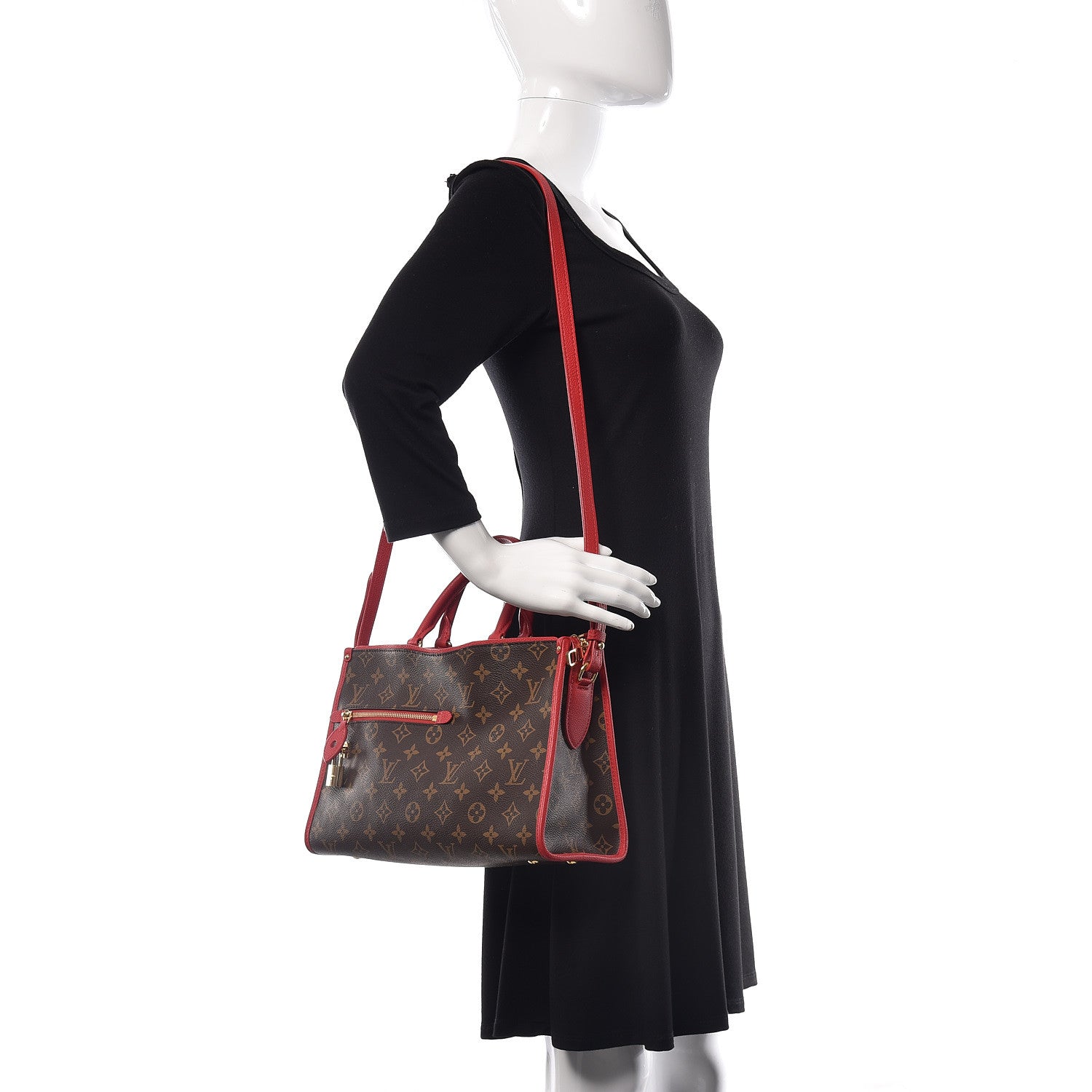 Louis Vuitton Monogram Popincourt PM Red 2 of 8