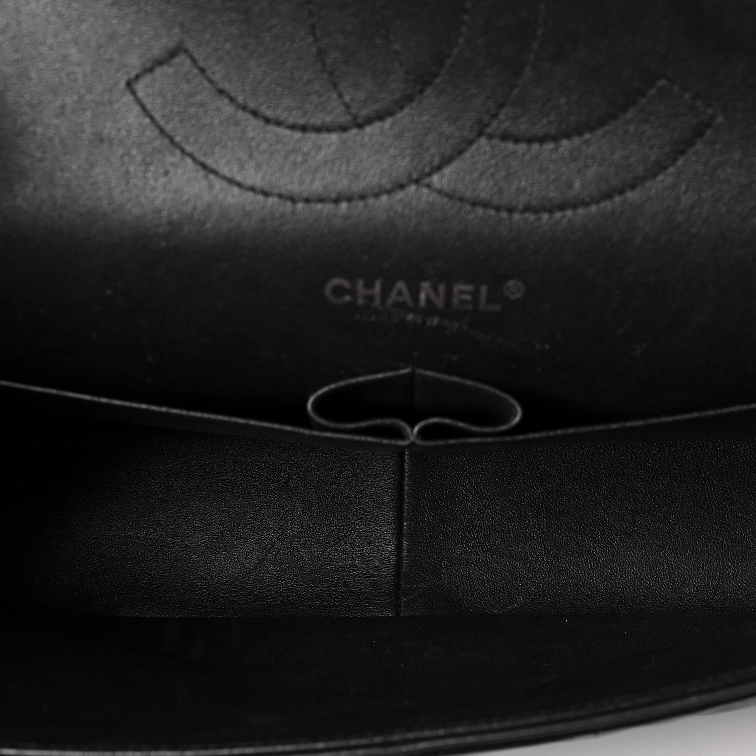 Chanel Crumpled Calfskin Quilted Jumbo Double Flap So Black 5 of 8