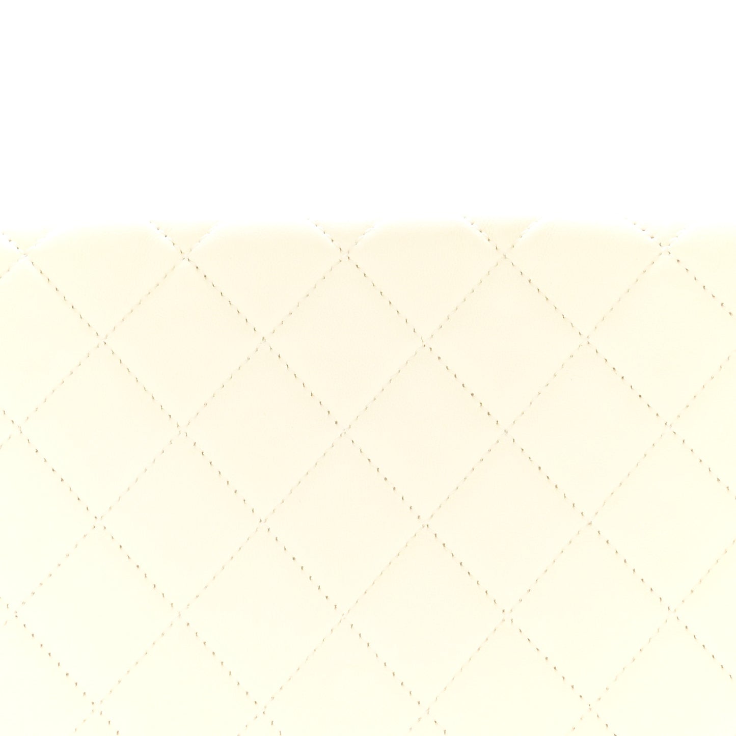 Lambskin Quilted Medium Hula Hoop Flap Ivory