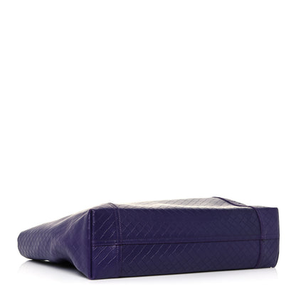 Bottega Veneta Calfskin Intrecciomirage Large Tote Purple 3 of 14