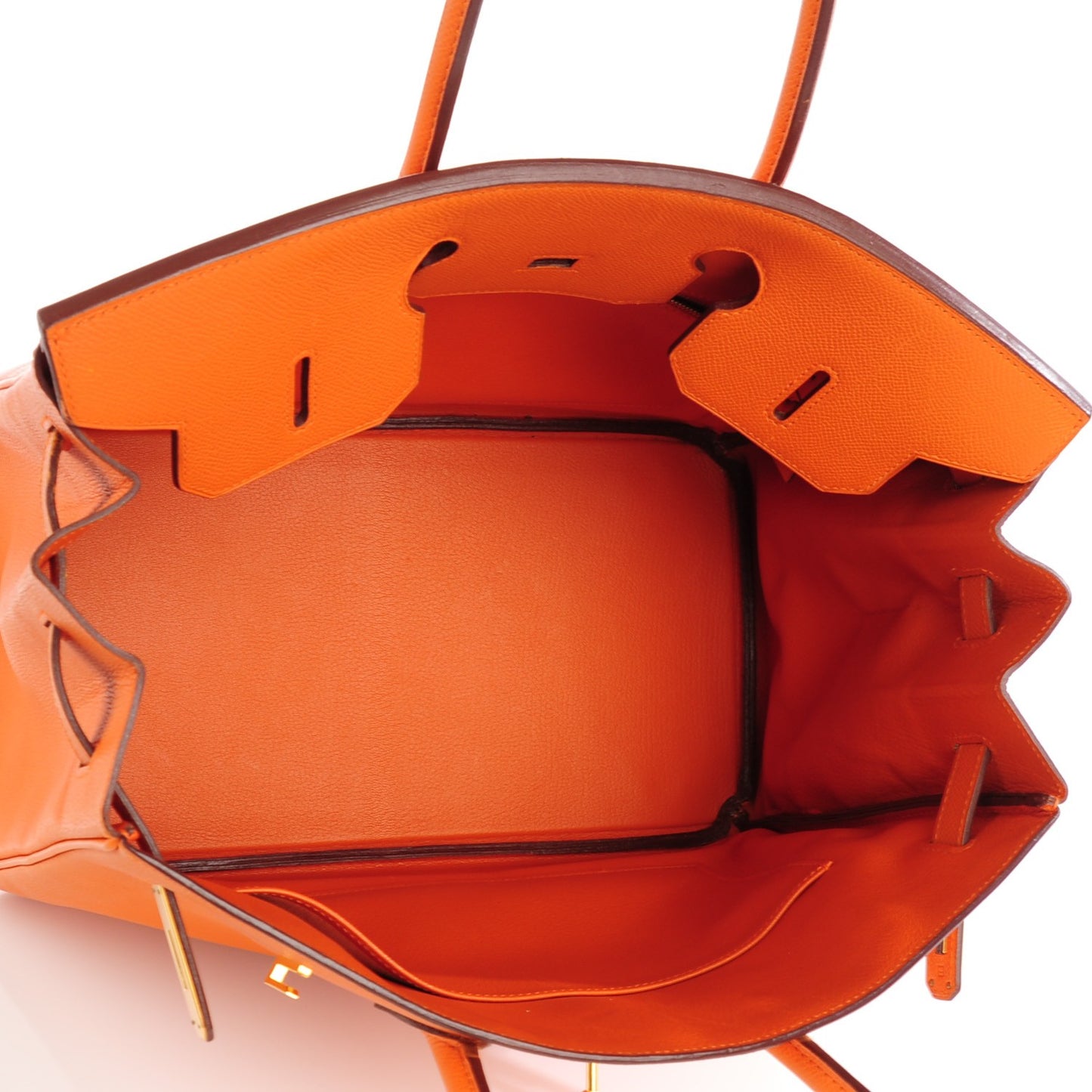 Epsom Birkin 35 Orange