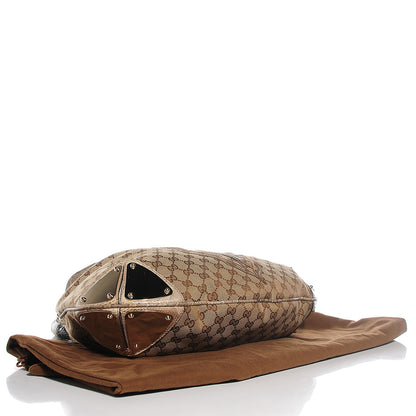 Gucci Monogram Large Crest Patchwork Embroidered Indy Top Handle Bag 4 of 7